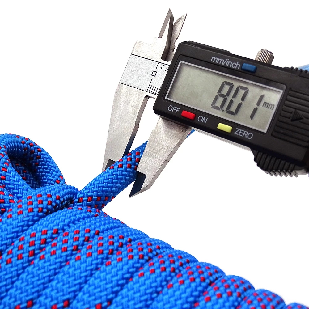 50m Static Climbing Rope 8mm O - مراجعة Rescue Rope Throw وسعره