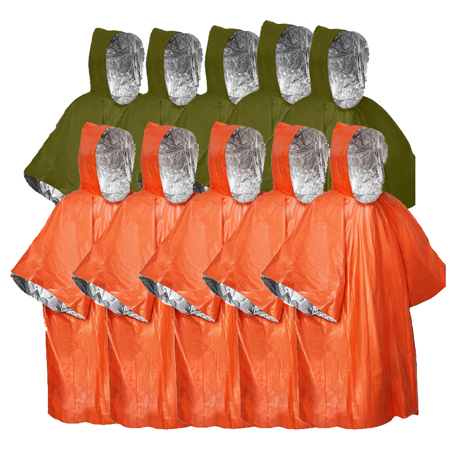 3/5-Pack Emergency Poncho Set  - مراجعة Emergency Poncho Rain وسعره