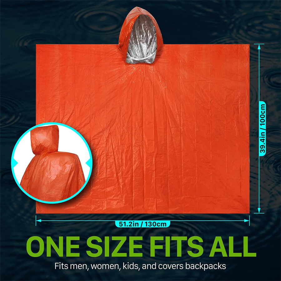 3/5-Pack Emergency Poncho Set  - مراجعة Emergency Poncho Rain وسعره