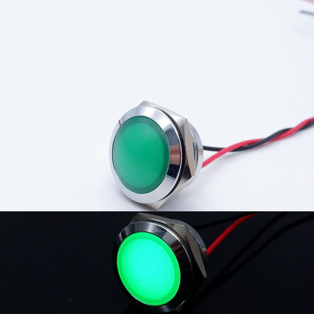 10pcs 12/16/19/22mm Metal LED  - مراجعة Signal Panel Orange وسعره