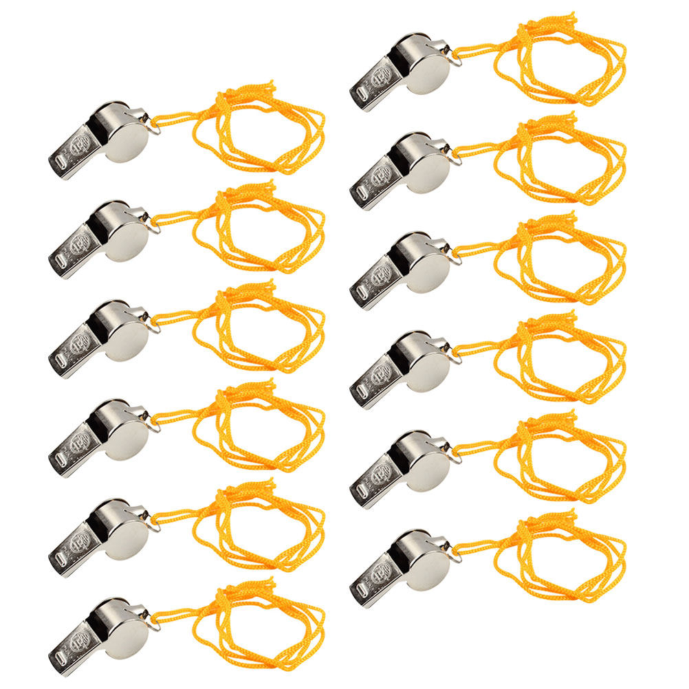 12Pcs Premium Metal Whistle Lo - مراجعة Emergency Whistle Loud وسعره