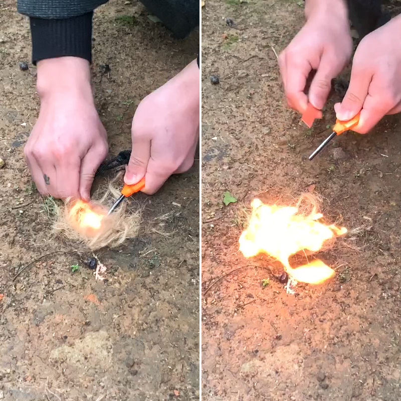 Outdoor Survival Flint Fire St - مراجعة Magnesium Fire Starter وسعره