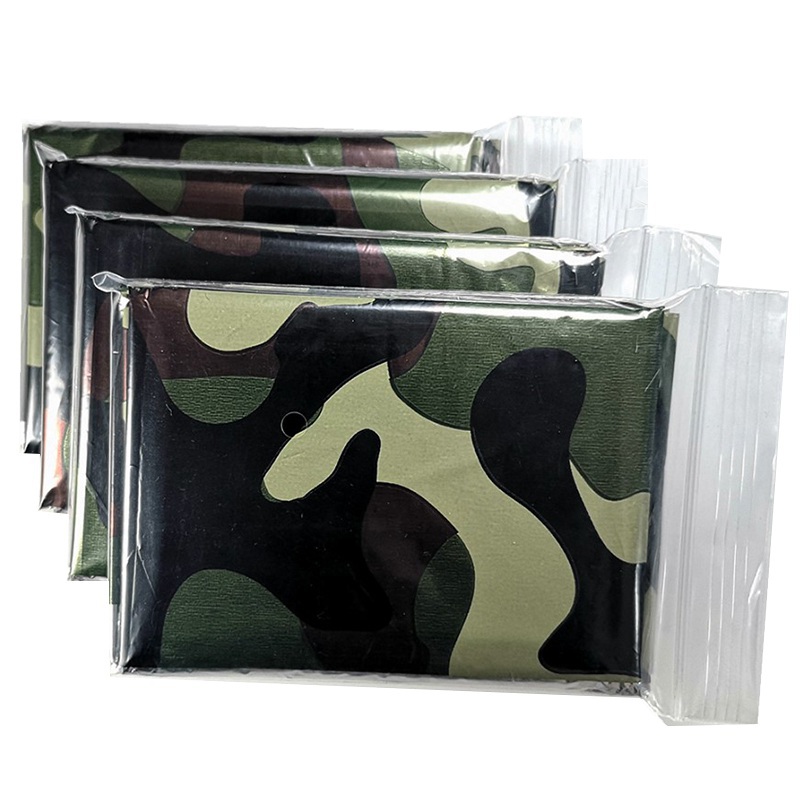 1pcs Emergency Thermal Blanket - مراجعة Emergency Poncho Rain وسعره