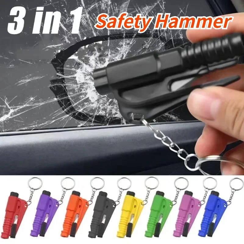 1pc Mini Safety Hammer Keychai - مراجعة Rescue Rope Throw وسعره