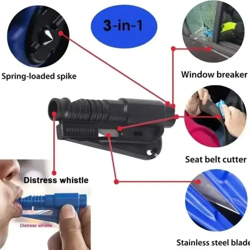 1pc Mini Safety Hammer Keychai - مراجعة Rescue Rope Throw وسعره