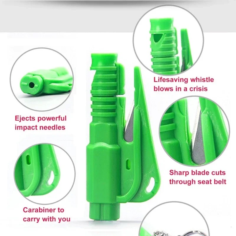 1pc Mini Safety Hammer Keychai - مراجعة Rescue Rope Throw وسعره