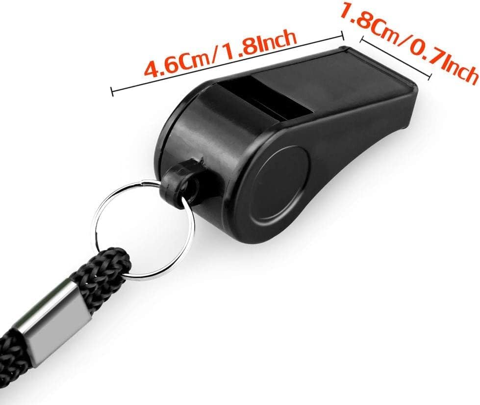 Whistles with Lanyard for Refe - مراجعة Emergency Whistle Loud وسعره