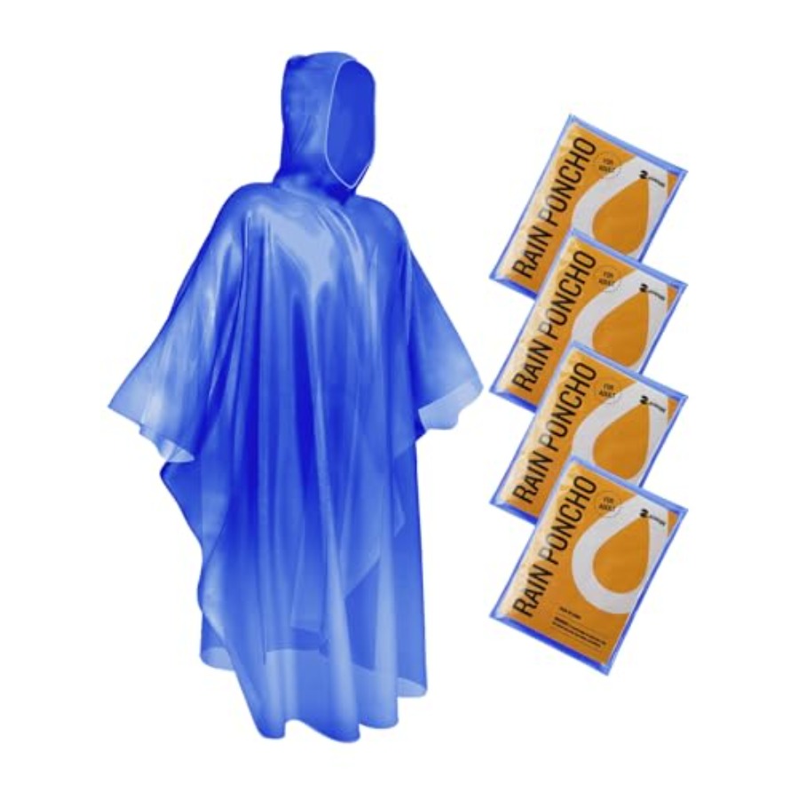 Disposable Rain Ponchos Emerge - مراجعة Emergency Poncho Rain وسعره
