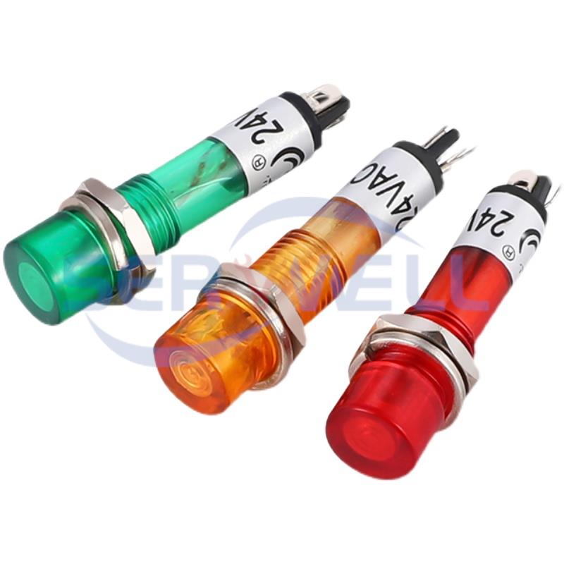 10pcs Panel 7mm Mounting Red G - مراجعة Signal Panel Orange وسعره