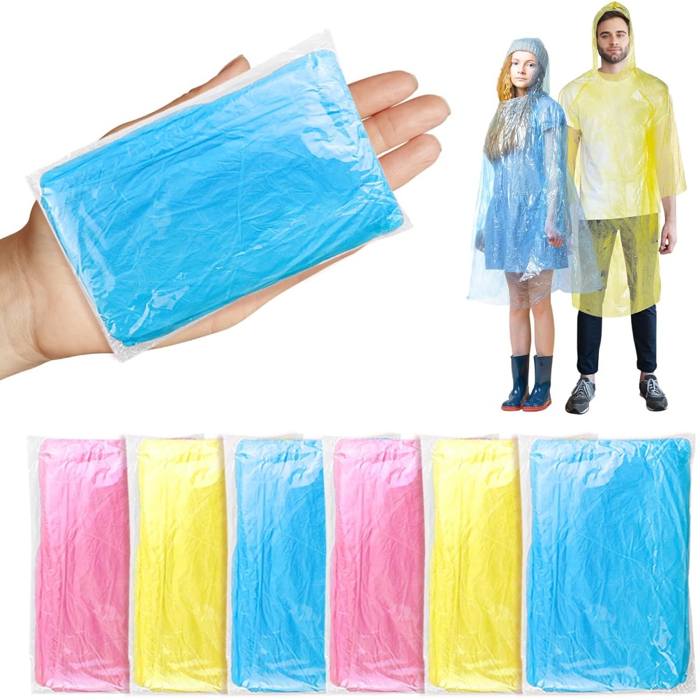 twoworld 30 Pcs Disposable Rai - مراجعة Emergency Poncho Rain وسعره