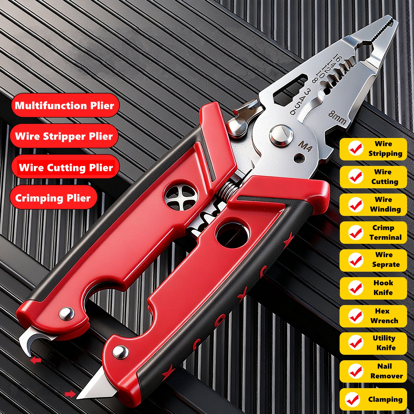 18 in 1 Electrician Pliers Mul - مراجعة Multi Tool Plier وسعره