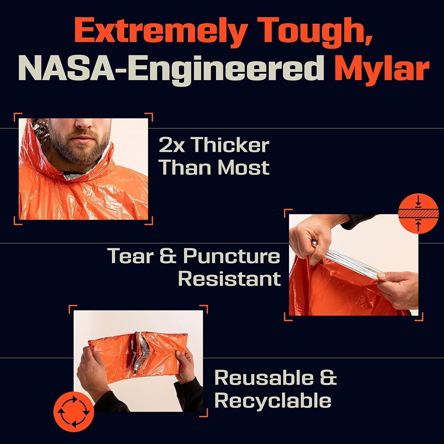 Emergency Rain Poncho Thermal  - مراجعة Emergency Poncho Rain وسعره