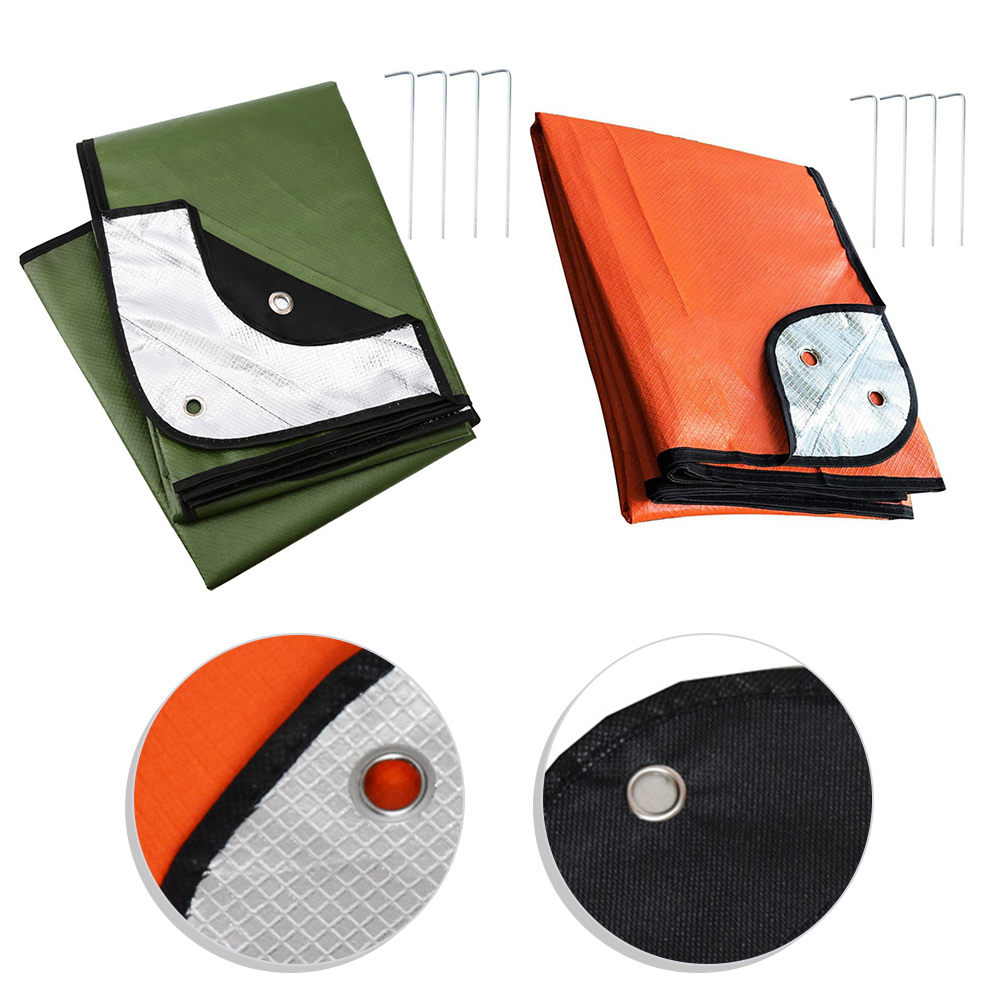1pc Outdoor Camping Survival B - مراجعة Survival Blanket Reflective وسعره