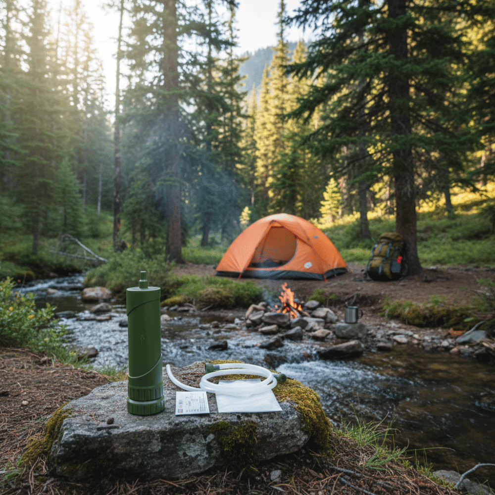 ABS Outdoor Mini Water Filter  - مراجعة Water Purification Straw وسعره