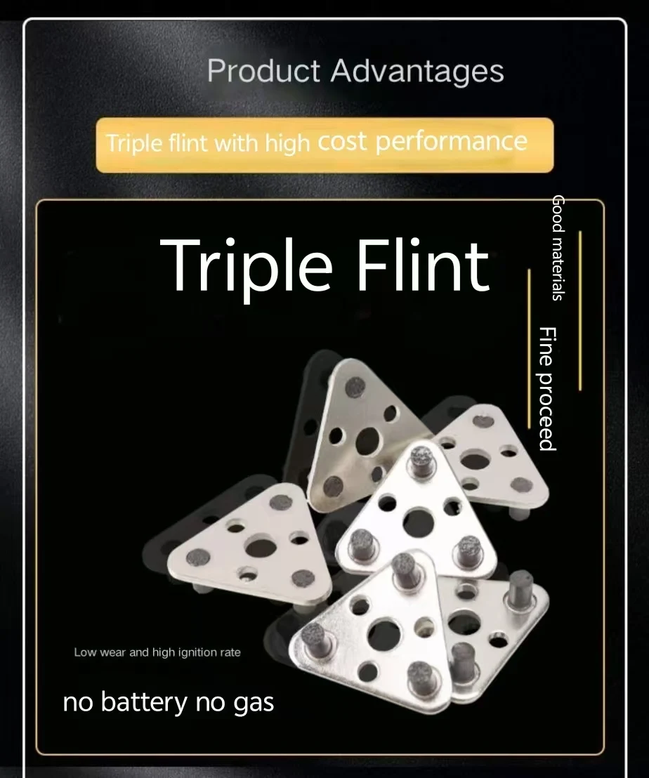 1pc Spark lighter stone Triple - مراجعة Fire Starting Kit وسعره