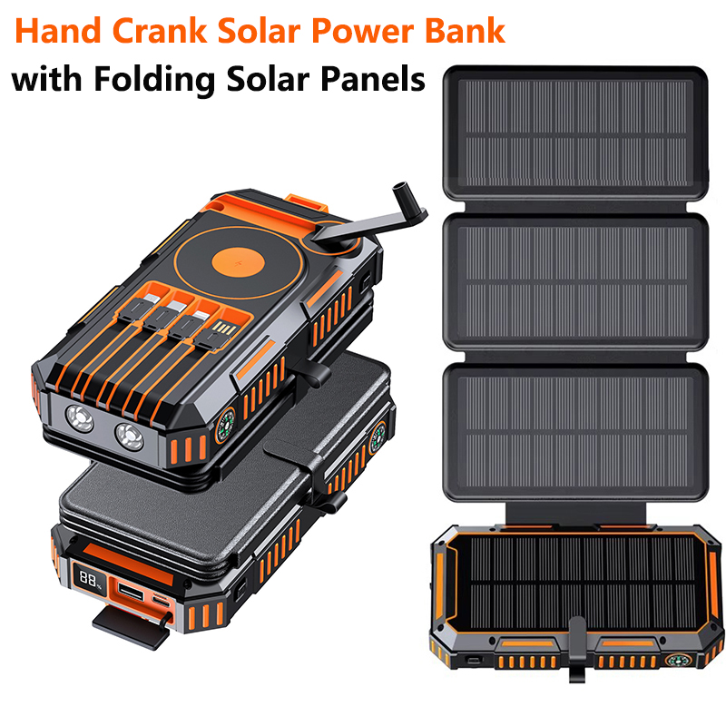 20000mAh Hand Crank Solar Powe - مراجعة Solar Emergency Charger وسعره