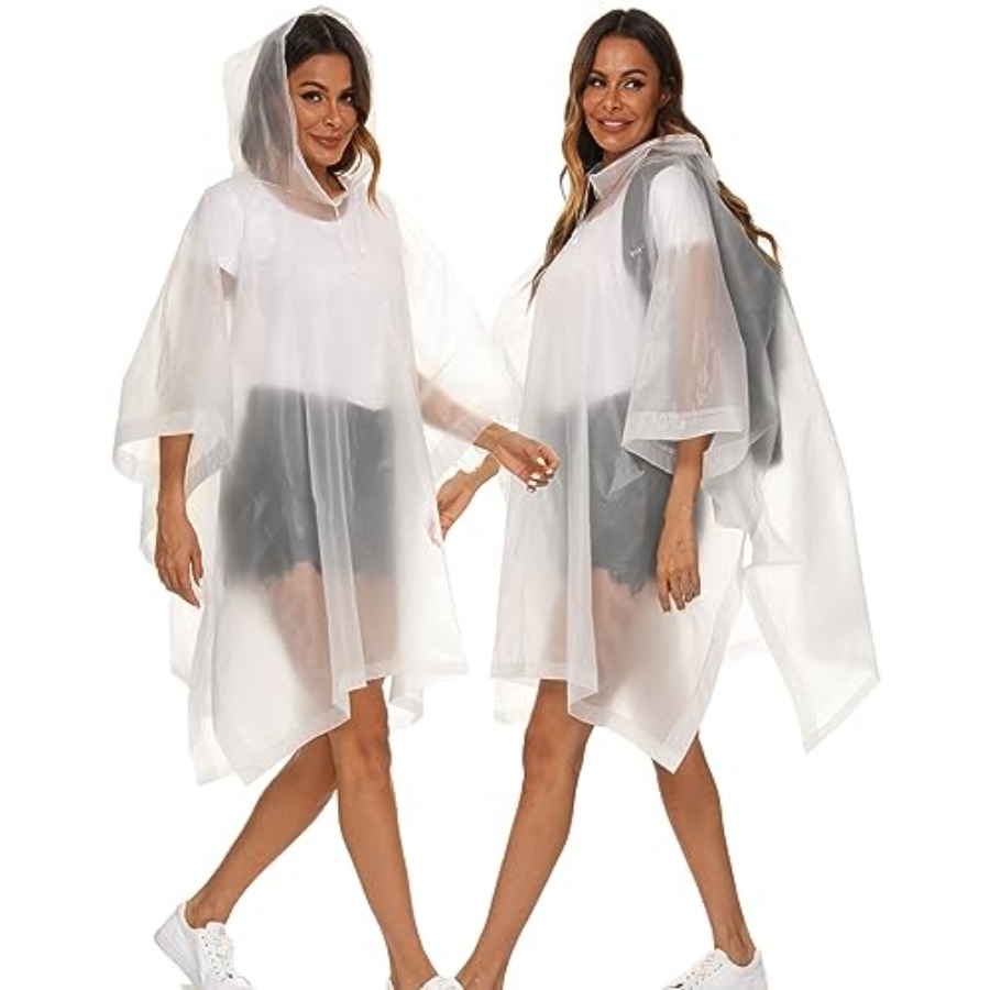 2 Pack Rain Ponchos for Adults - مراجعة Emergency Poncho Rain وسعره