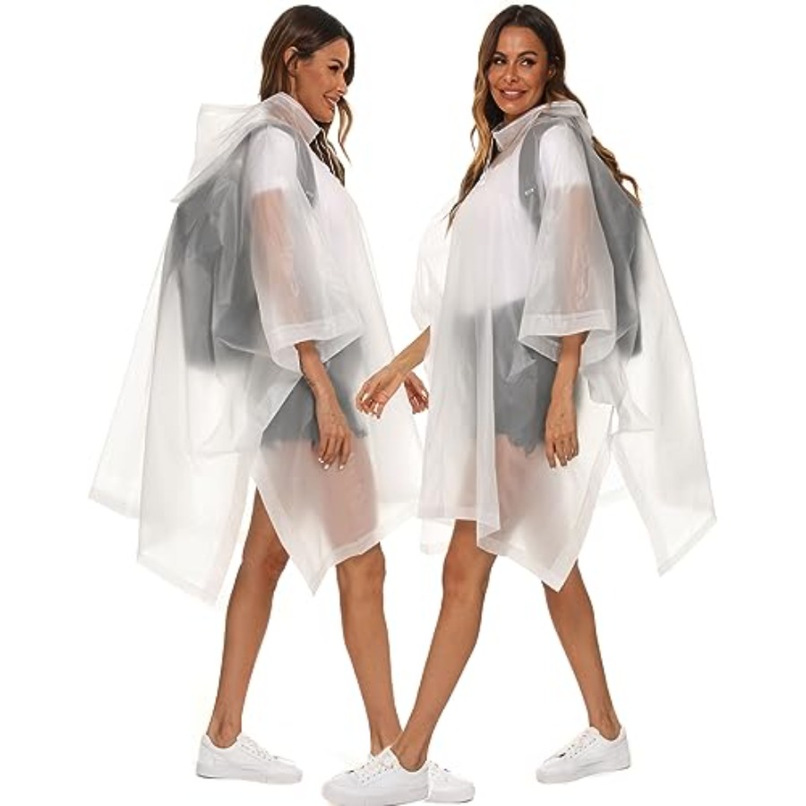 2 Pack Rain Ponchos for Adults - مراجعة Emergency Poncho Rain وسعره