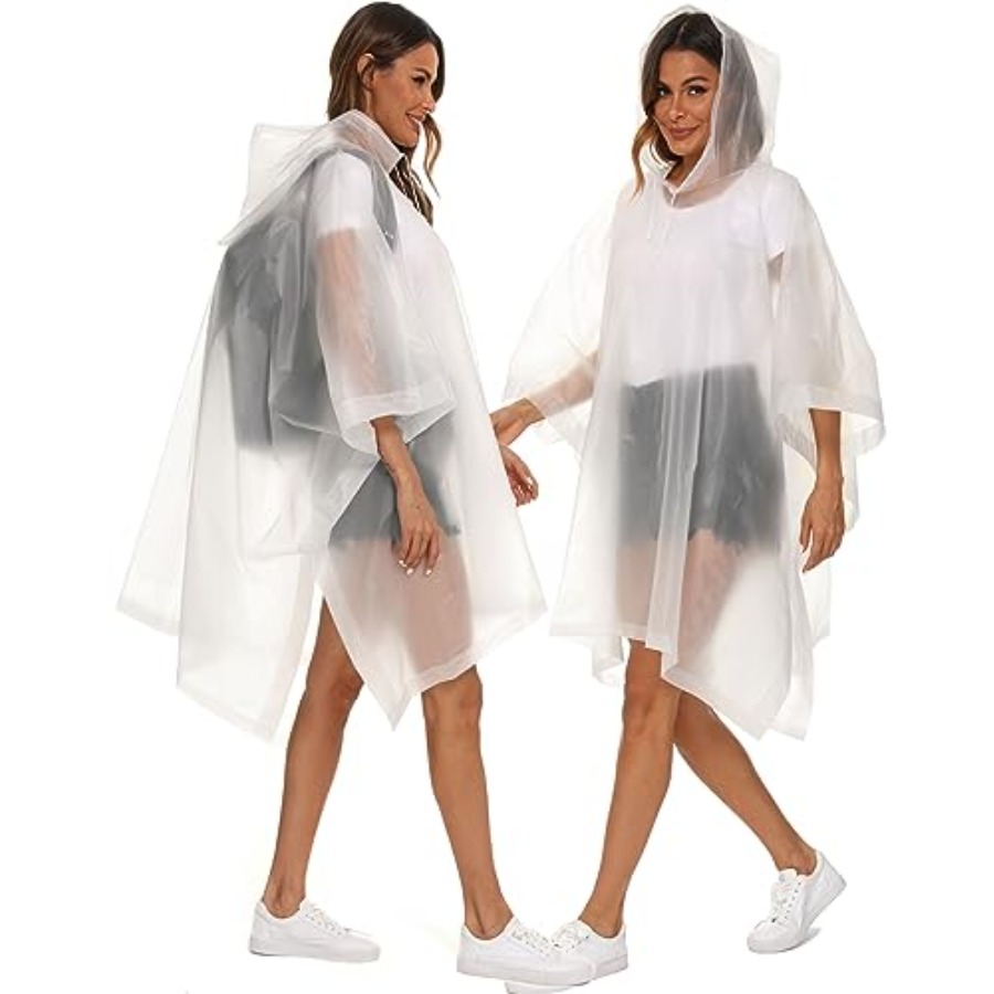 2 Pack Rain Ponchos for Adults - مراجعة Emergency Poncho Rain وسعره
