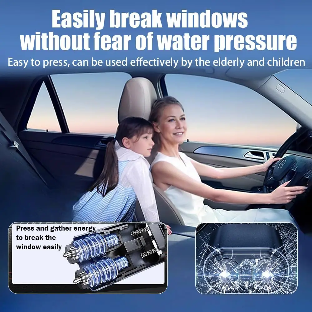 Car Safety Hammer 2-in-1 Windo - مراجعة Rescue Rope Throw وسعره