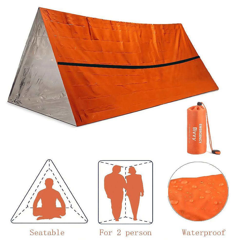 2-Person Emergency Survival Sh - مراجعة Emergency Mylar Tent وسعره