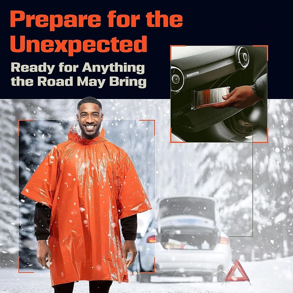 1Pcs Hiking Travel Tent Rainwe - مراجعة Emergency Poncho Rain وسعره