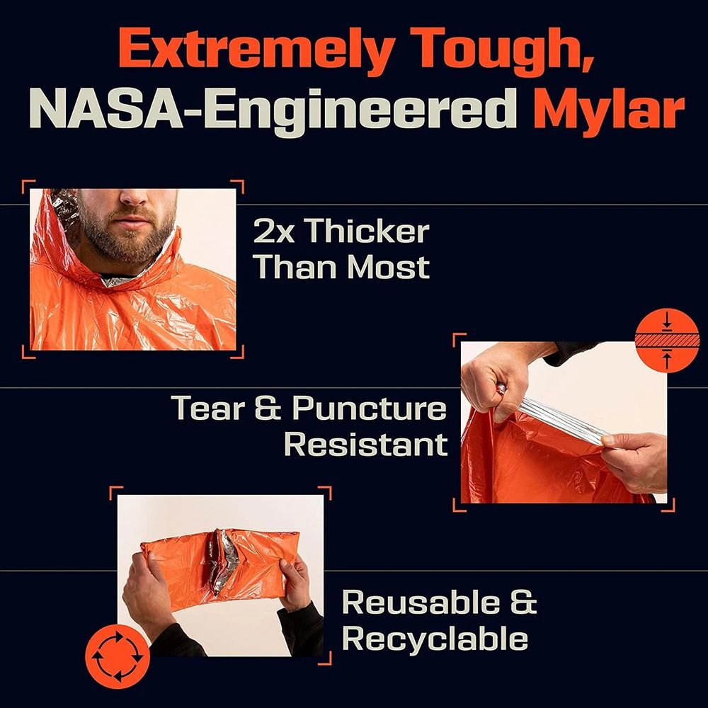 1Pcs Hiking Travel Tent Rainwe - مراجعة Emergency Poncho Rain وسعره