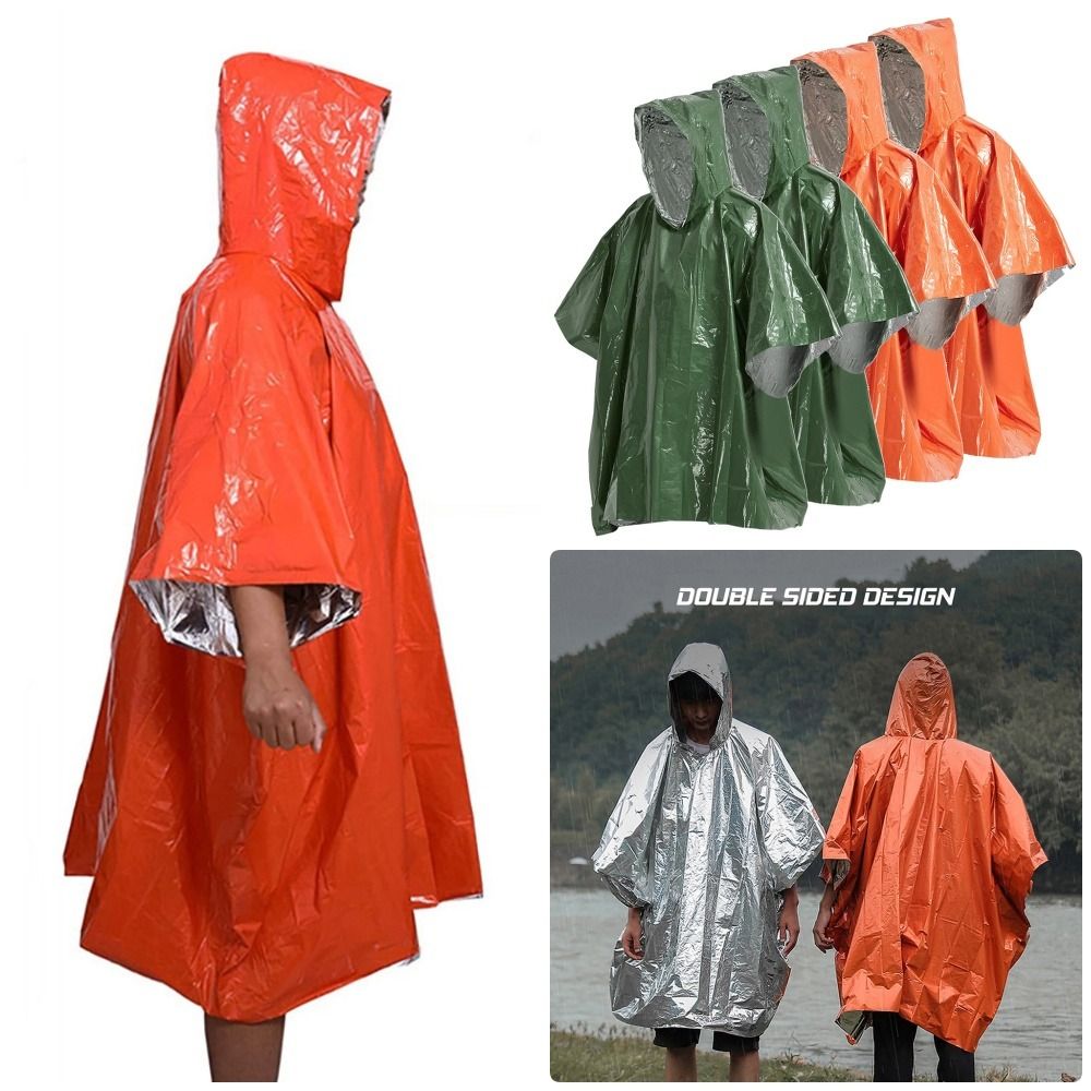 1Pcs Hiking Travel Tent Rainwe - مراجعة Emergency Poncho Rain وسعره