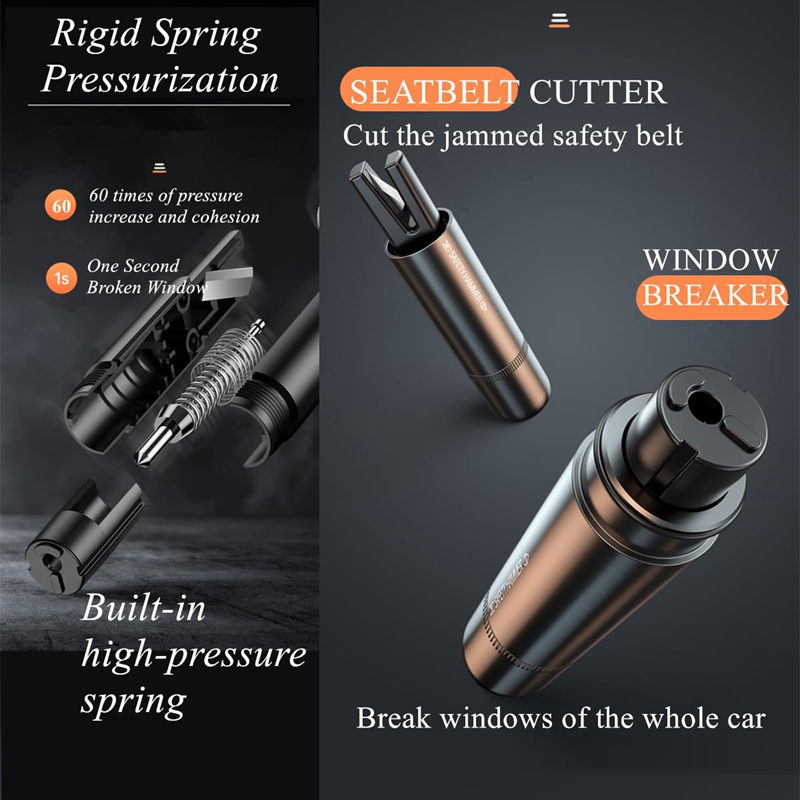 2 In 1 Car Safety Hammer Emerg - مراجعة Rescue Rope Throw وسعره