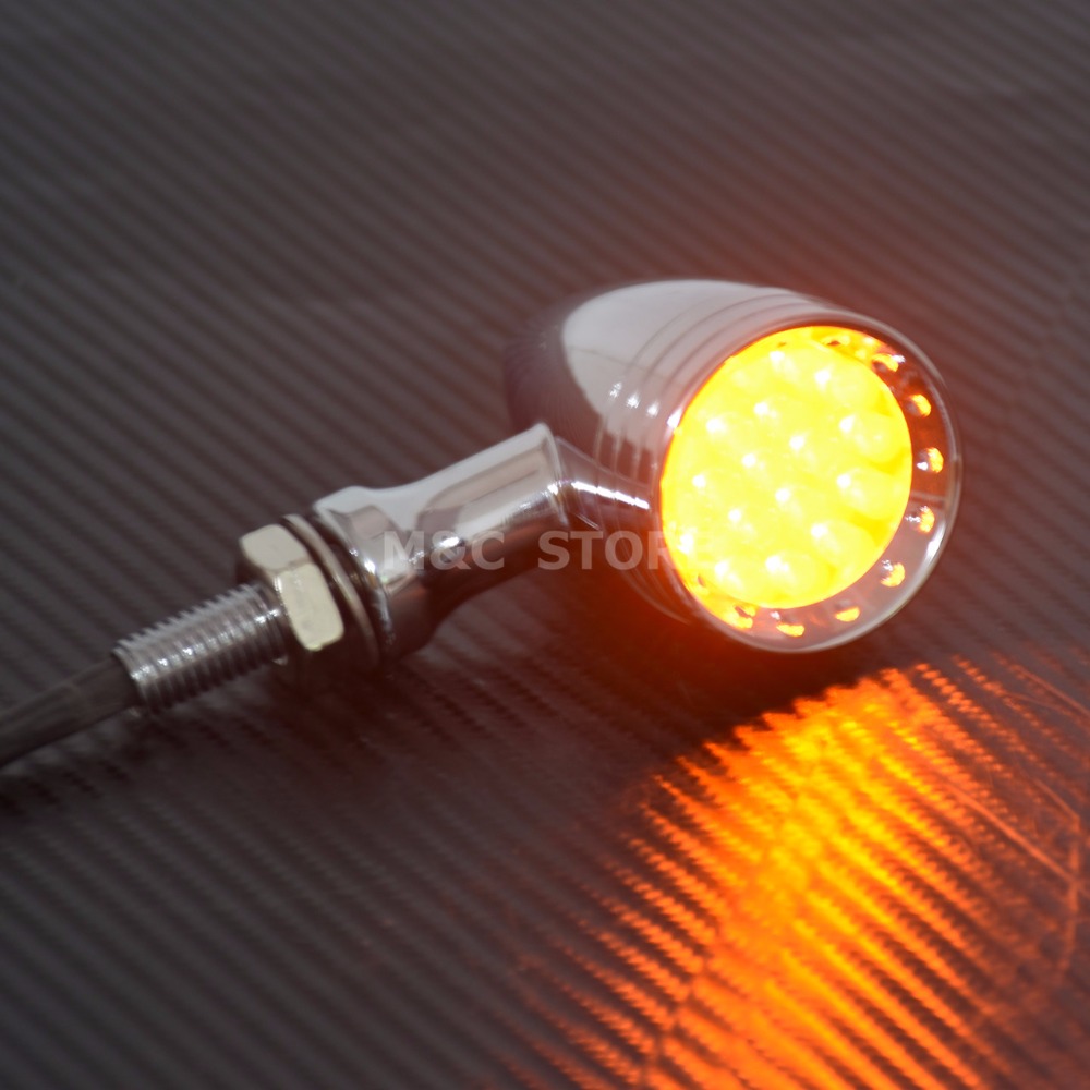 Motorcycle LED Turn Signal Bul - مراجعة Signal Panel Orange وسعره