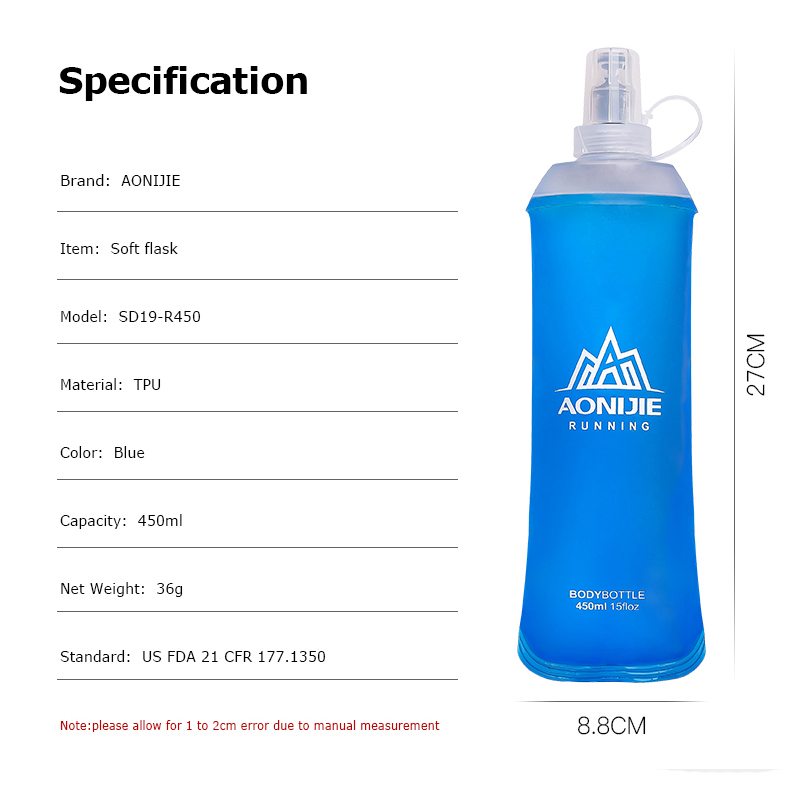 AONIJIE SD19 R450 Soft Flask F - مراجعة Water Bag Collapsible وسعره