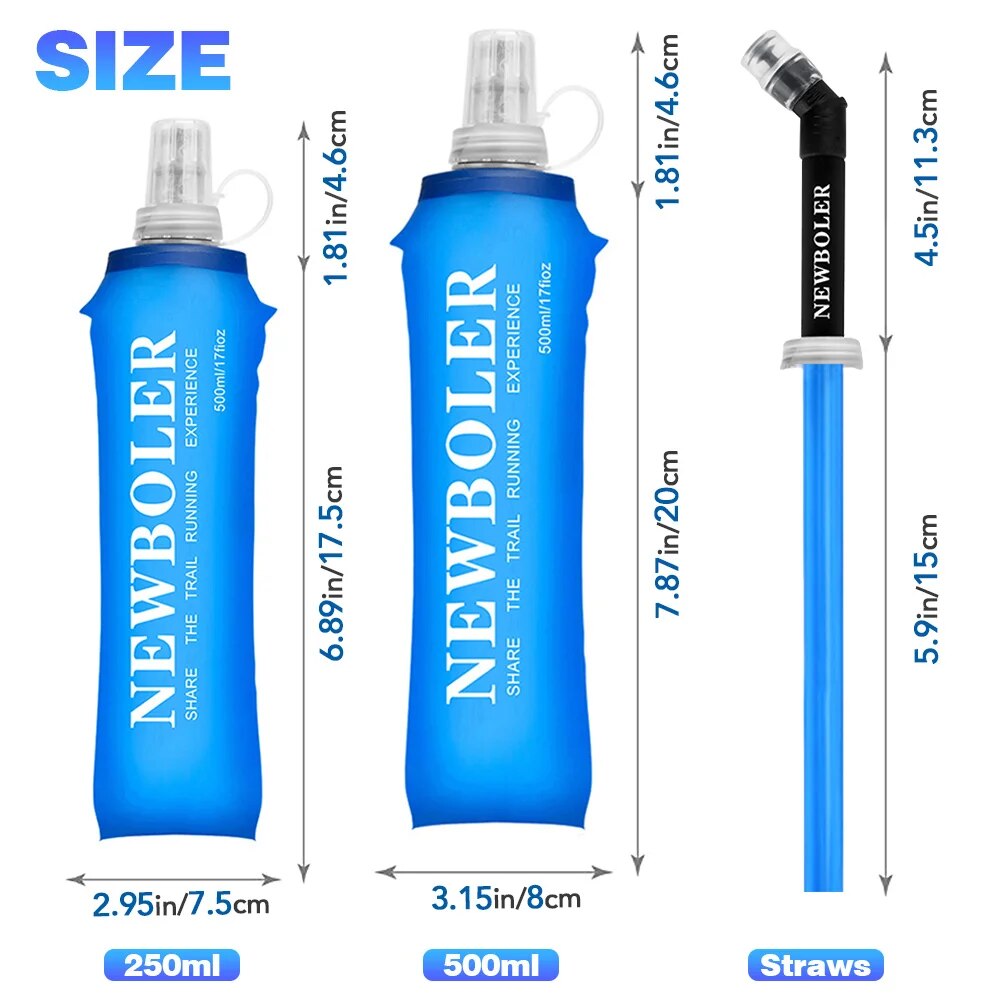 NEWBOLER 250ml 500ml Water Bot - مراجعة Water Bag Collapsible وسعره