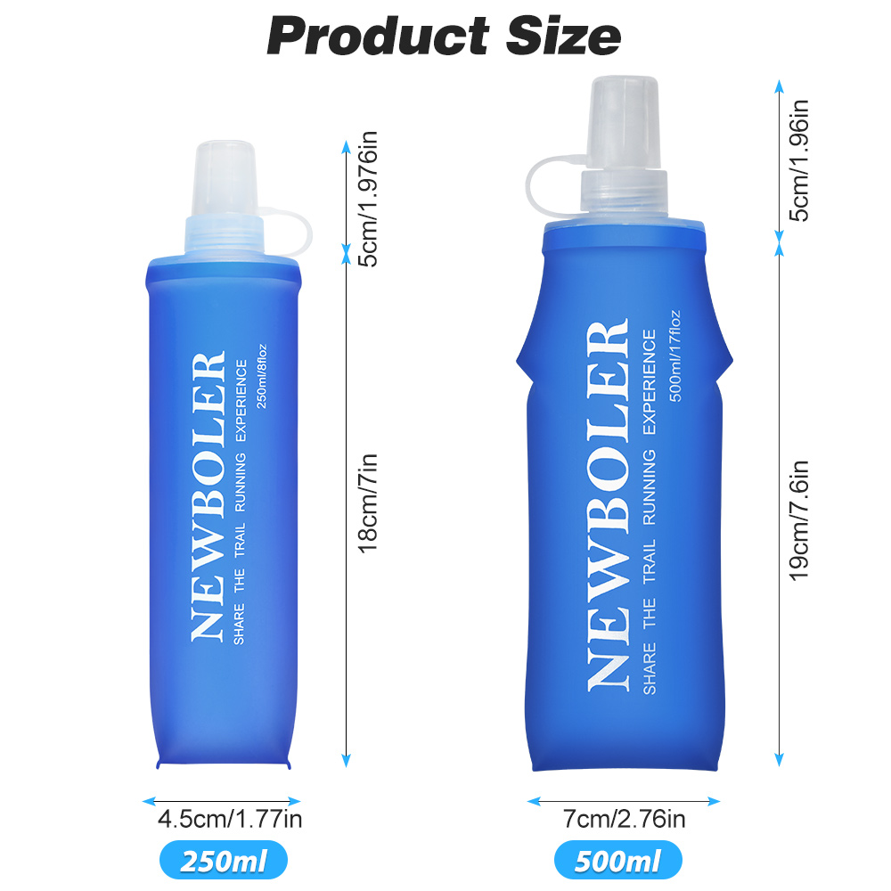 NEWBOLER 150ml 250ml 500ml Wat - مراجعة Water Bag Collapsible وسعره