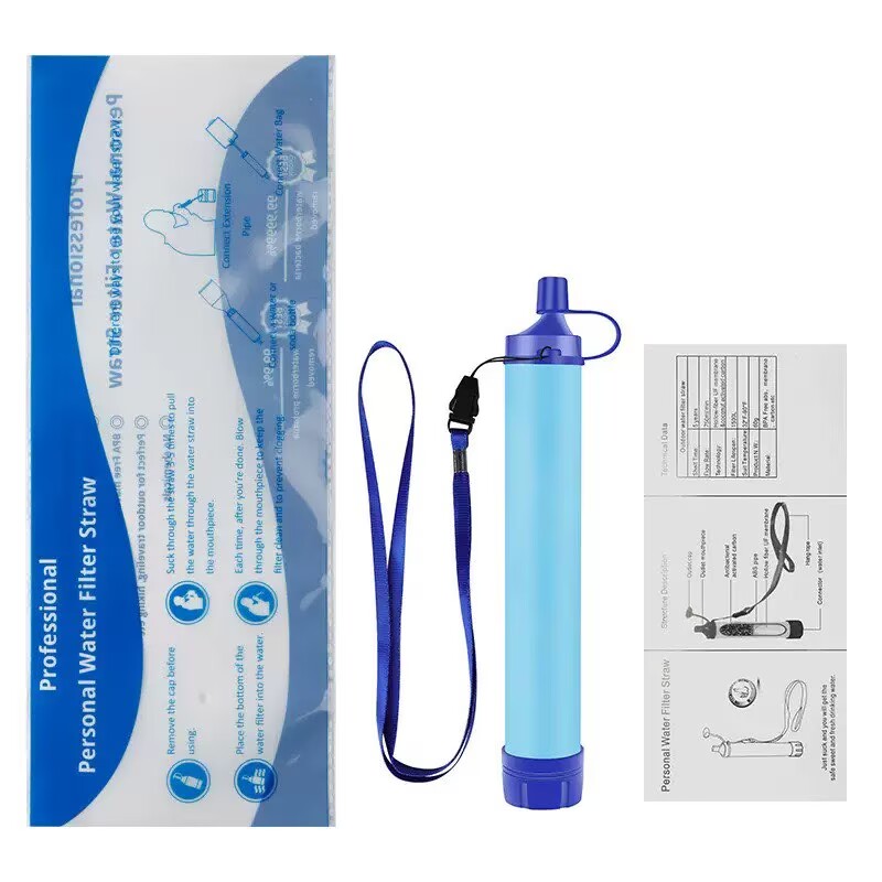 Portable Water Filter Straw, P - مراجعة Water Purification Straw وسعره