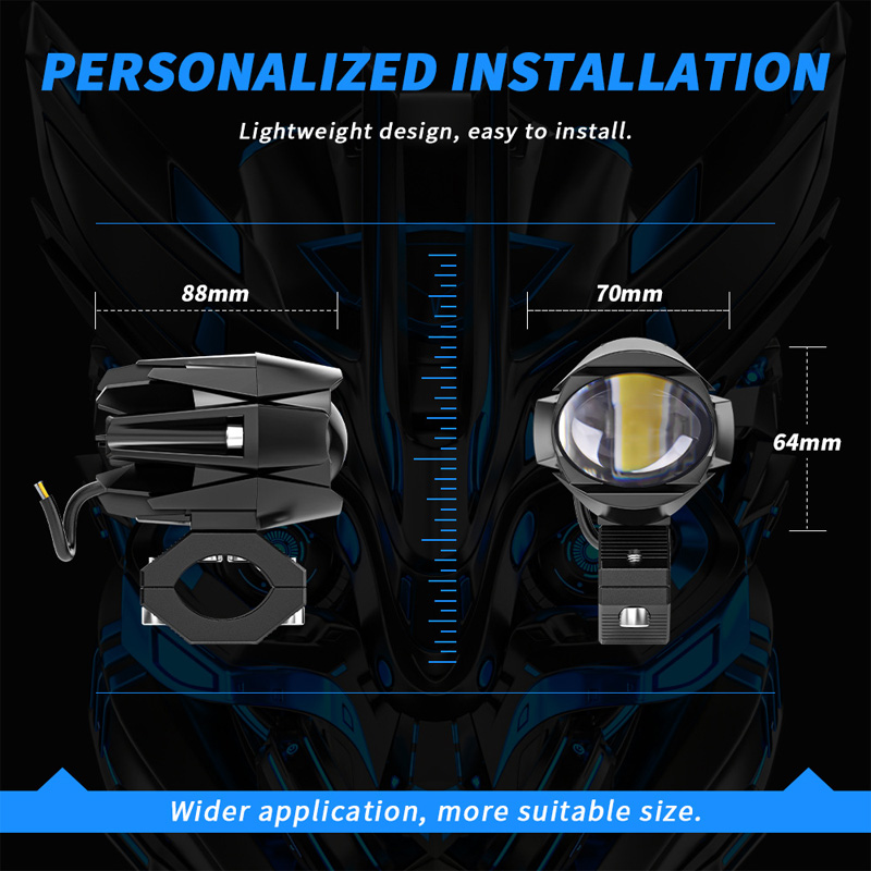 Motorcycle LED Fog Light Flash - مراجعة Sos Light Strobe وسعره