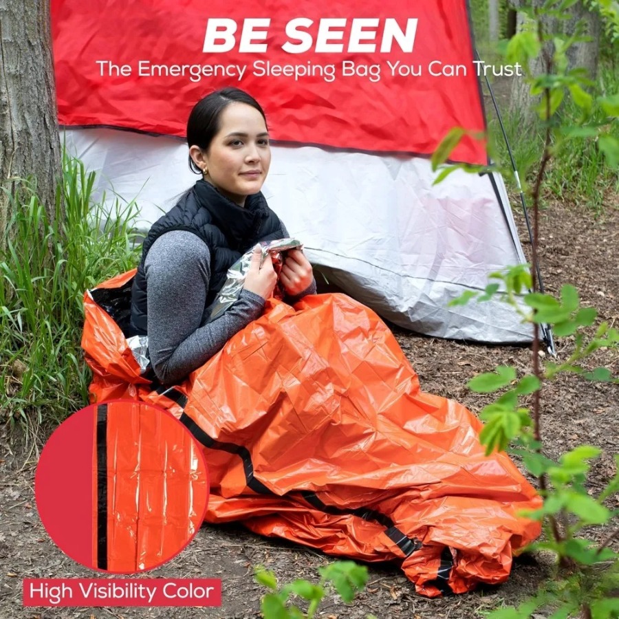 1PC Anti-rain Emergency Sleepi - مراجعة Emergency Mylar Tent وسعره