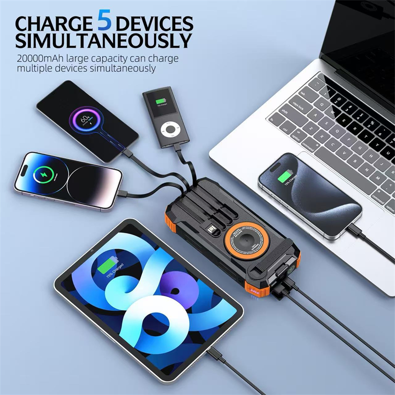 20000mAh Hand Crank Solar Powe - مراجعة Solar Emergency Charger وسعره