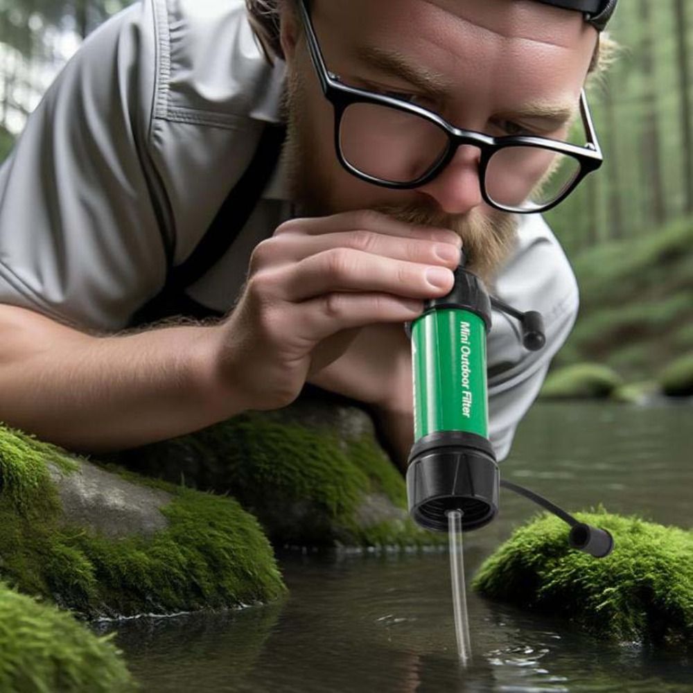 Mini Mini Water Filter Straw S - مراجعة Water Purification Straw وسعره