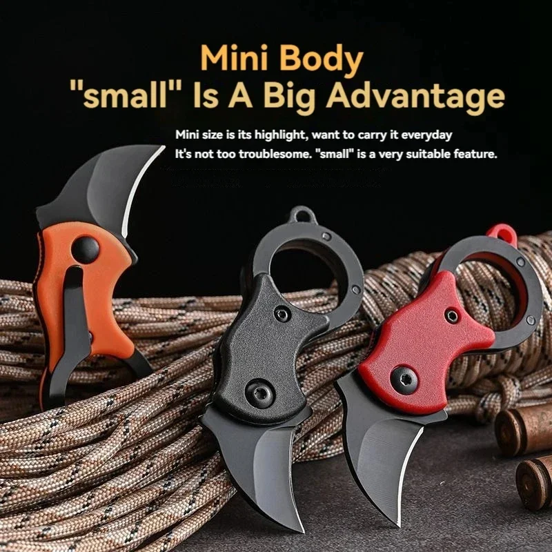 Camping Small Mini Portable Kn - مراجعة Bushcraft Knife Fixed وسعره