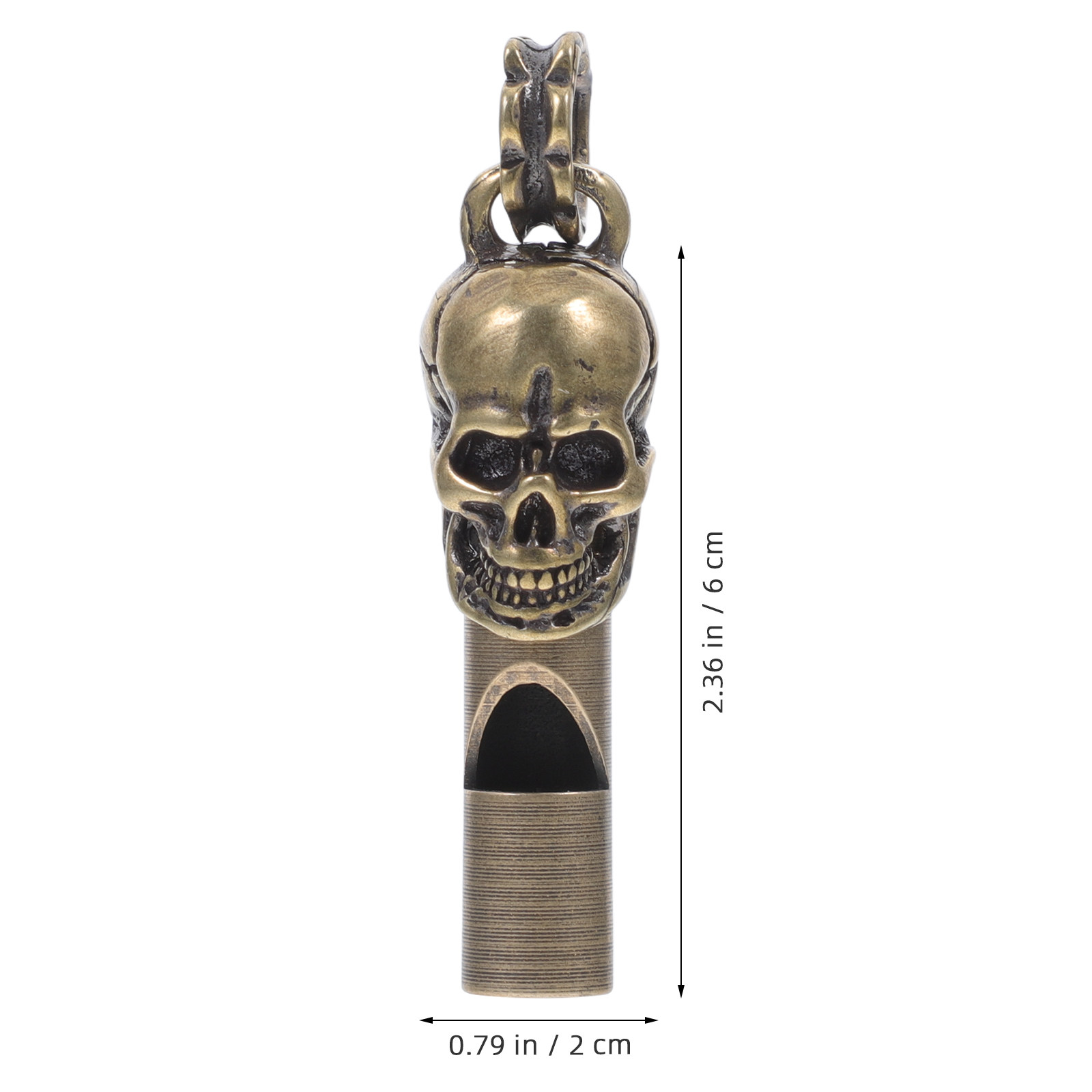 Creative Skull Head Copper Whi - مراجعة Emergency Whistle Loud وسعره