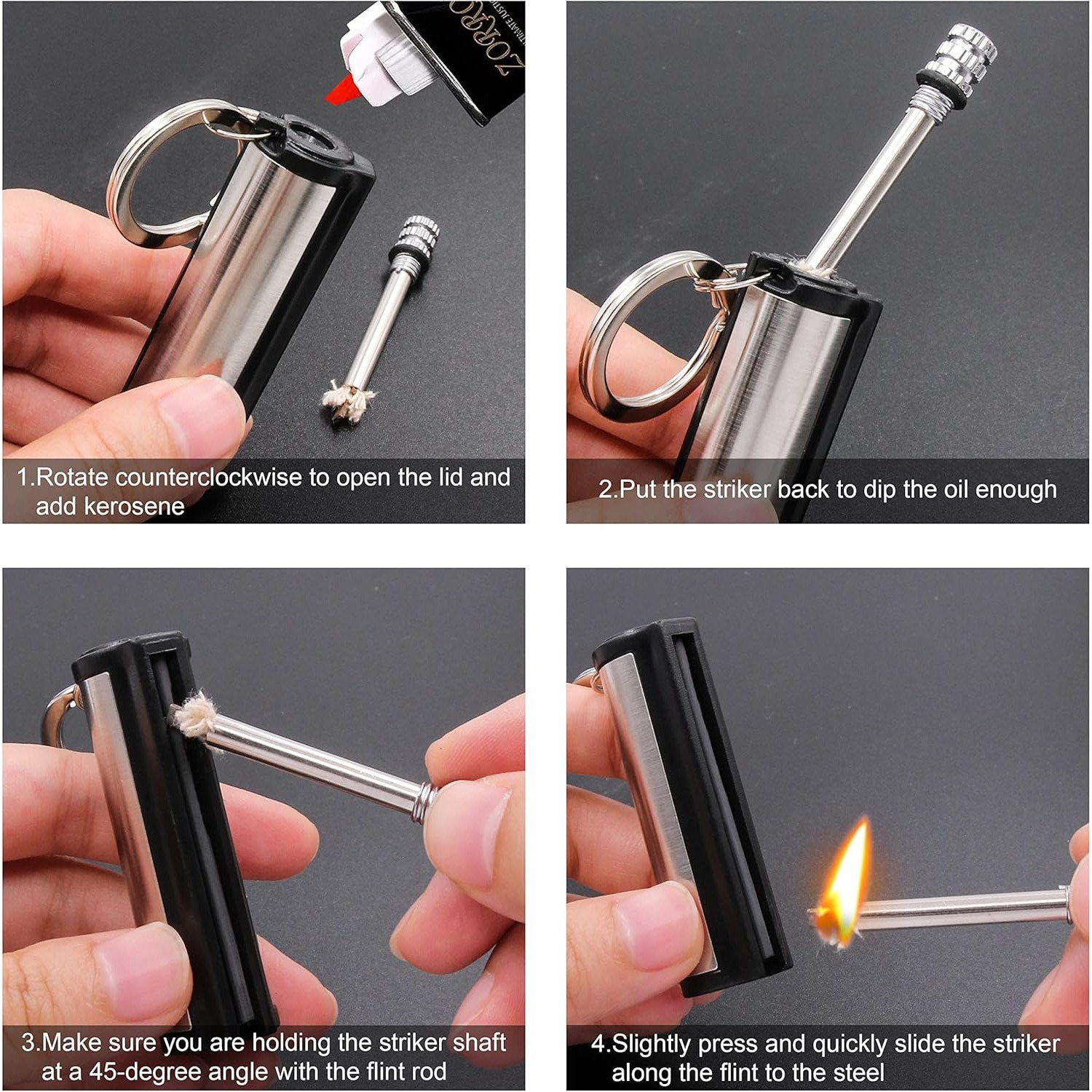 1-5-pack Magnesium flint set,  - مراجعة Magnesium Fire Starter وسعره