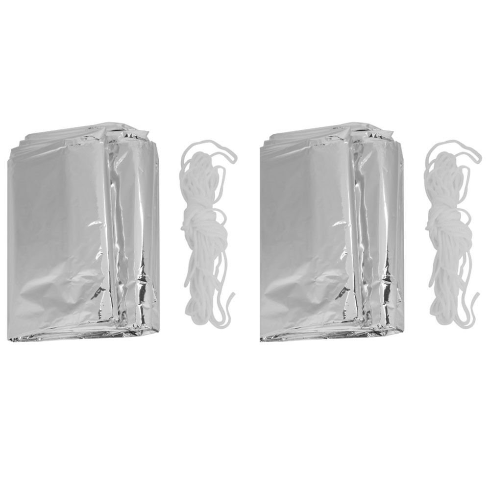 2 Pcs Reflective Emergency She - مراجعة Survival Blanket Reflective وسعره