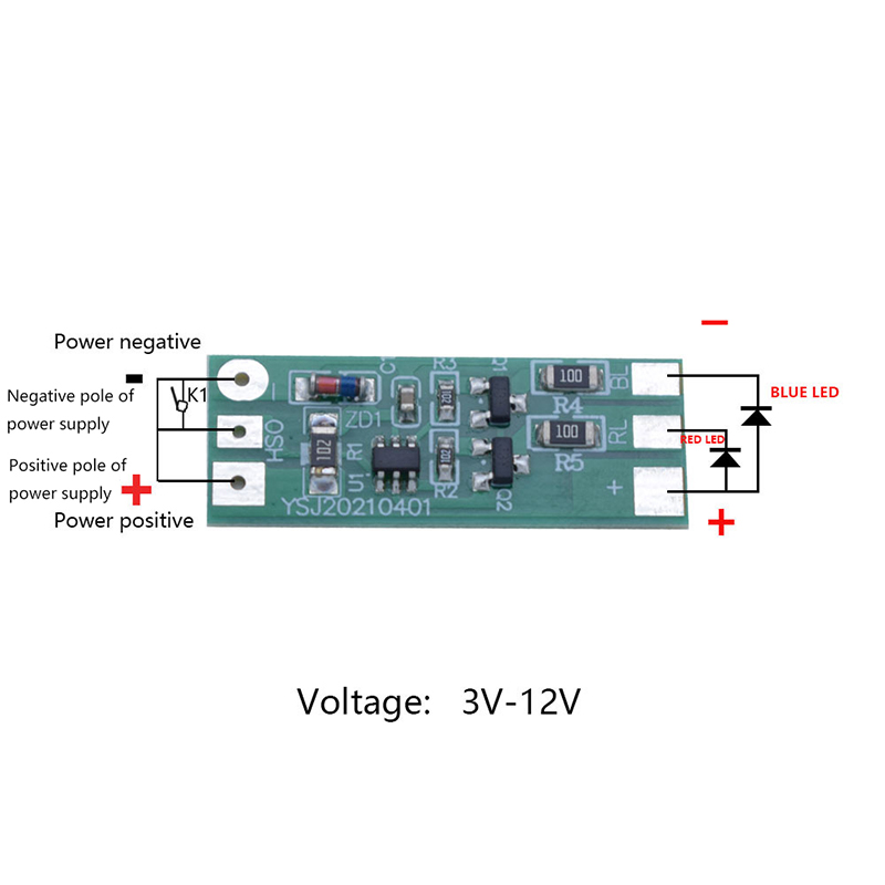 3-12V Flashing LED Light Modul - مراجعة Sos Light Strobe وسعره