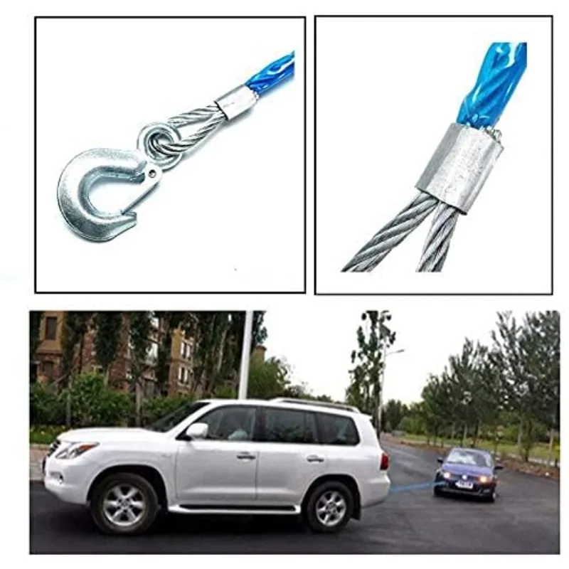 Car Towing Rope 3-7 Tons Steel - مراجعة Rescue Rope Throw وسعره