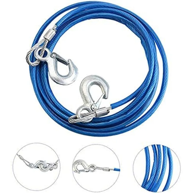 Car Towing Rope 3-7 Tons Steel - مراجعة Rescue Rope Throw وسعره