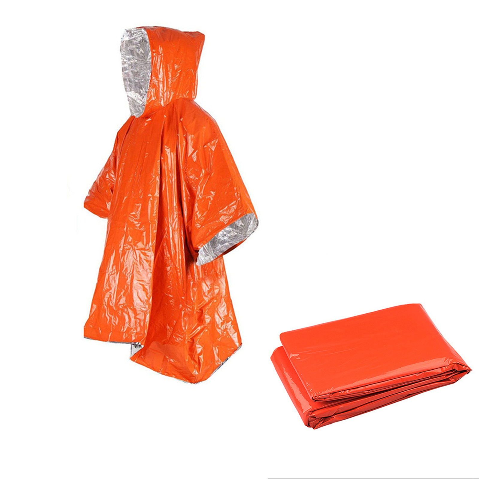 Emergency Disposable Aluminum  - مراجعة Emergency Poncho Rain وسعره