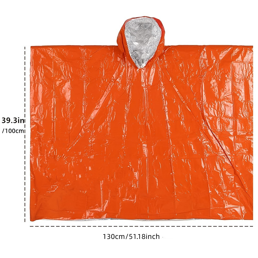Emergency Disposable Aluminum  - مراجعة Emergency Poncho Rain وسعره