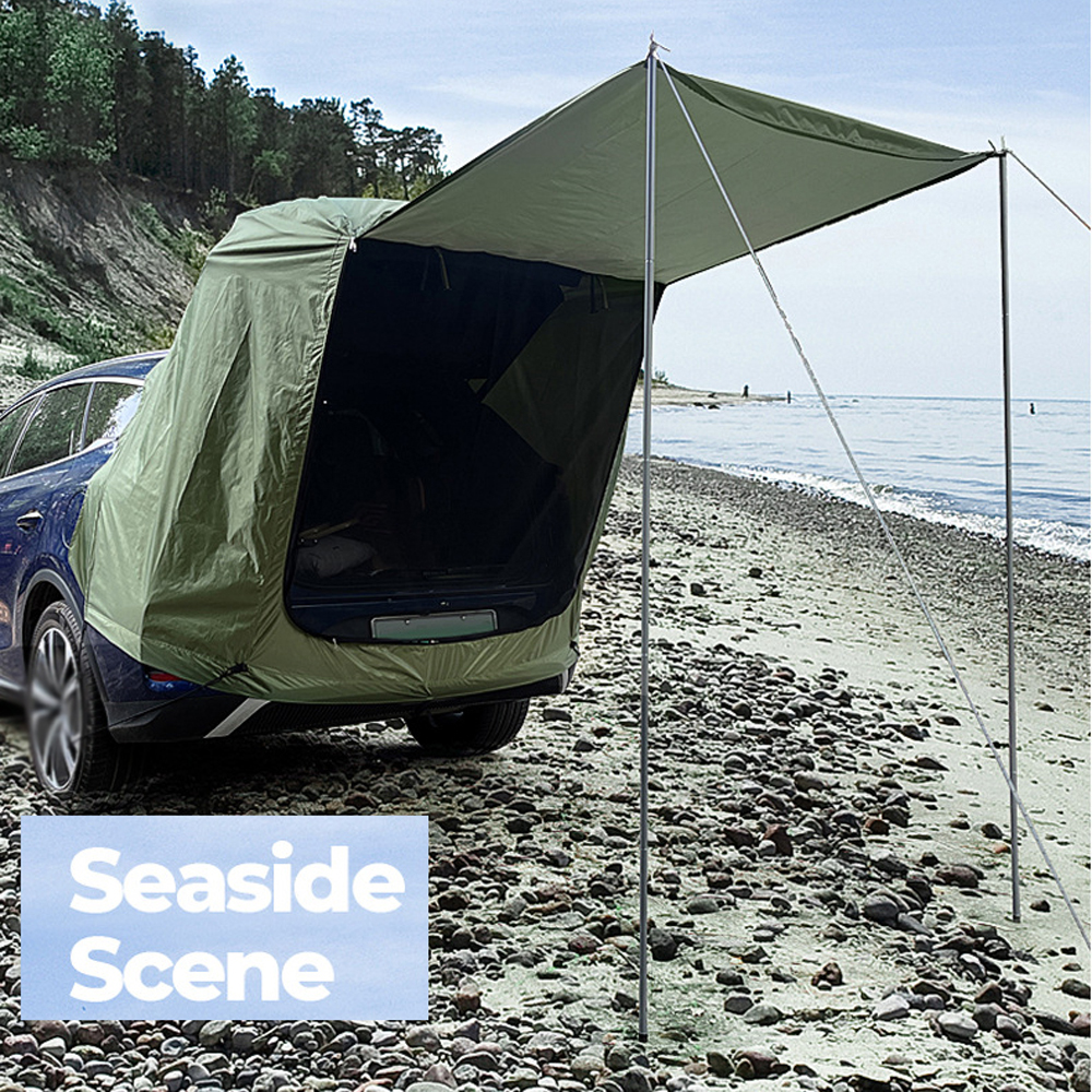 Outdoor Car Rear Tent Camping  - مراجعة Emergency Mylar Tent وسعره
