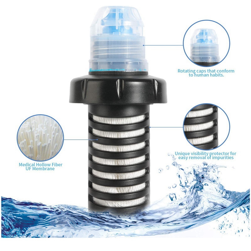 500Ml Water Filter Bottle Wate - مراجعة Water Purification Straw وسعره