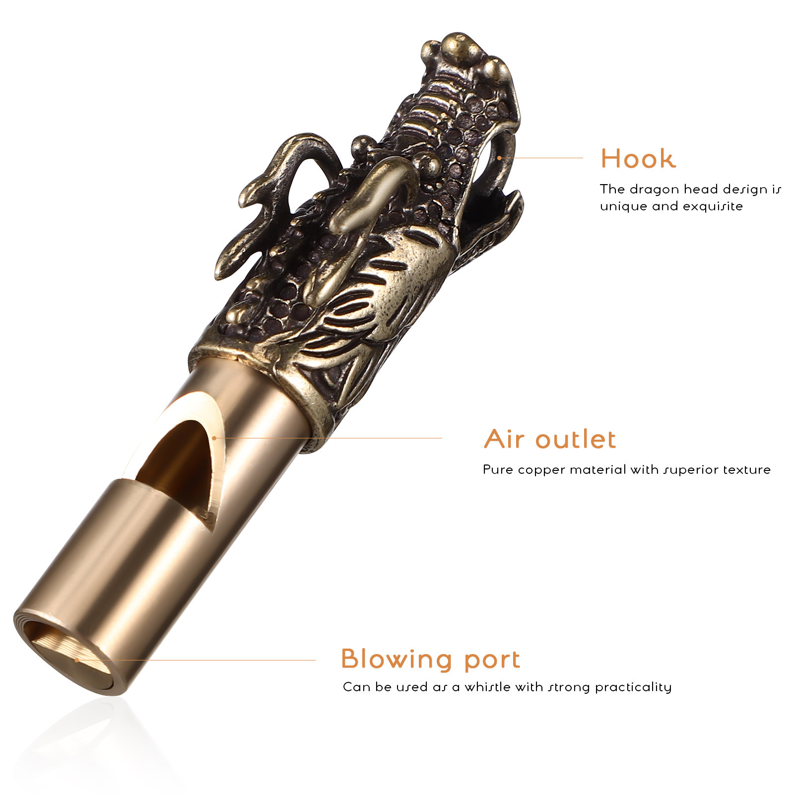 3Pcs Chinese Dragon Whistles B - مراجعة Emergency Whistle Loud وسعره